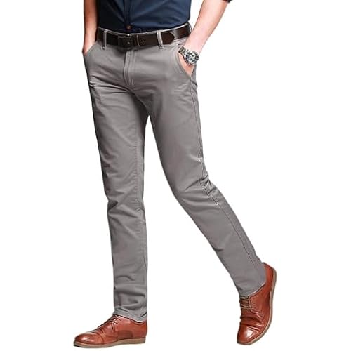 Match Men's Regular Fit Comfort Stretch Casual Chino Pants