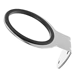 POPETPOP Soporte de Pared para Secador de Pelo de Acero Inoxidable Negro y Seguro Organizador de Herramientas de Peluquería para Baño y Salón Montaje con Tornillos para Optimizar Espacio