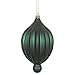 Vickerman 476017-6.3 Midnight Green Matte Lantern Christmas Tree Ornament (4 pack) (N174674D)