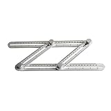Big Horn 19581 Angle-izer Measuring Ruler & Angle Template Tool & Multi-Angle Measure Tool - Aluminum