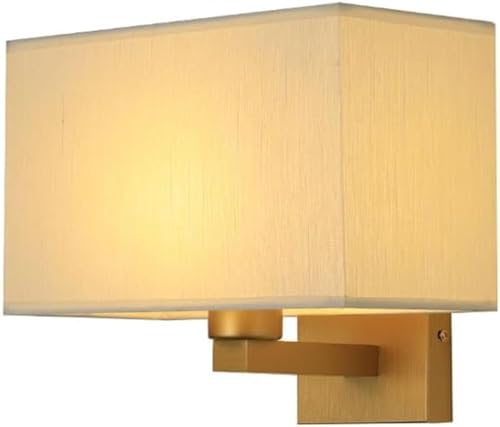 Apliques de Pared Minimalistas contemporáneos, lámpara de Pared Americana Dorada/Negra, con Cuerpo de lámpara antioxidante y Pintura de Aluminio (Color: Dorado)