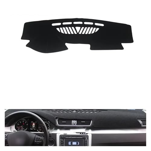 Alfombra de salpicadero para Passat B6 B7 2006-2017 protectora negra