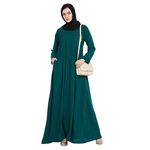 Image of Nabia Nida Matte Fabric Full Length Abaya Dress for Women