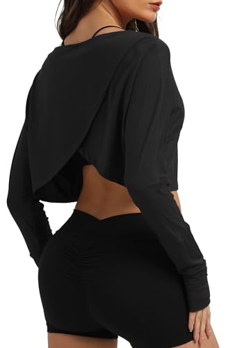 T-shirt de sport manches longues femme ample mince doux taille S M L XL