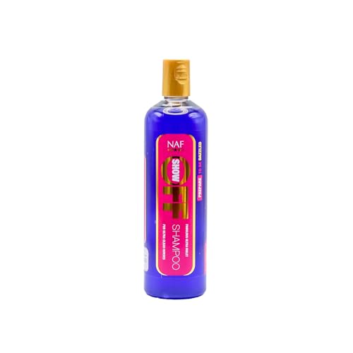 NAF Show Off Shampoo 500ml Deep-Cleansing & High-Gloss Coat Wash for Horses Brightens All Coat Colours With Fresh Fragrance for Show-Ready Shine