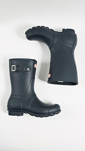 HUNTER Women's Boots Original Short Snow Rain Boots Water Boots Unisex - Blue - 7 | Image 4