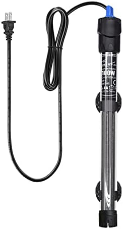 WELOMELO 100W/200W/300W/500W Underwater Fish Tank Heating Rod, Fish Tank Heating Rod/Thermostatic Rod with 2 Suction Cups-100W