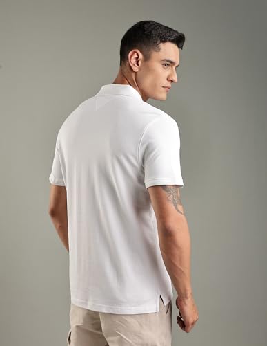 Image of Tommy Hilfiger Solid Regular-Fit Cotton Polo T-Shirt