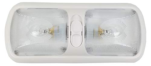 Class A Customs 8 Pack Combo 12 Volt Rv Ceiling Light 4 Double & 4 Single Fixture Clear Lens Covers #TOP1