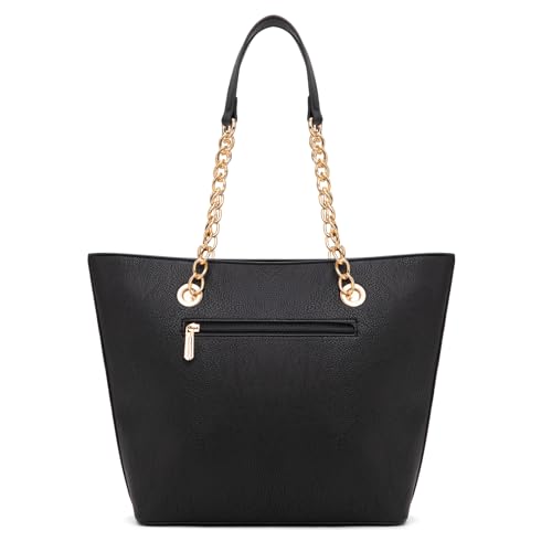 Image of Handbags for Women Chain Shoulder Vegan Leather Tote Bag Top Handle Handbag