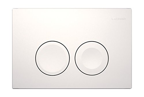 Geberit 115125111 Delta 21 Bedieningsplaat, WC, Revisionplaat Wit, 245 X 165 X 14 mm