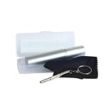 Clear As Day Glasses Cleaning Kit – Microfiber Cloth, Spray & Mini Screwdriver – Eyeglasses Lens Cleaner Set for Sunglasses, Travel, Backpacking, Lenses & Screens (Stone)
