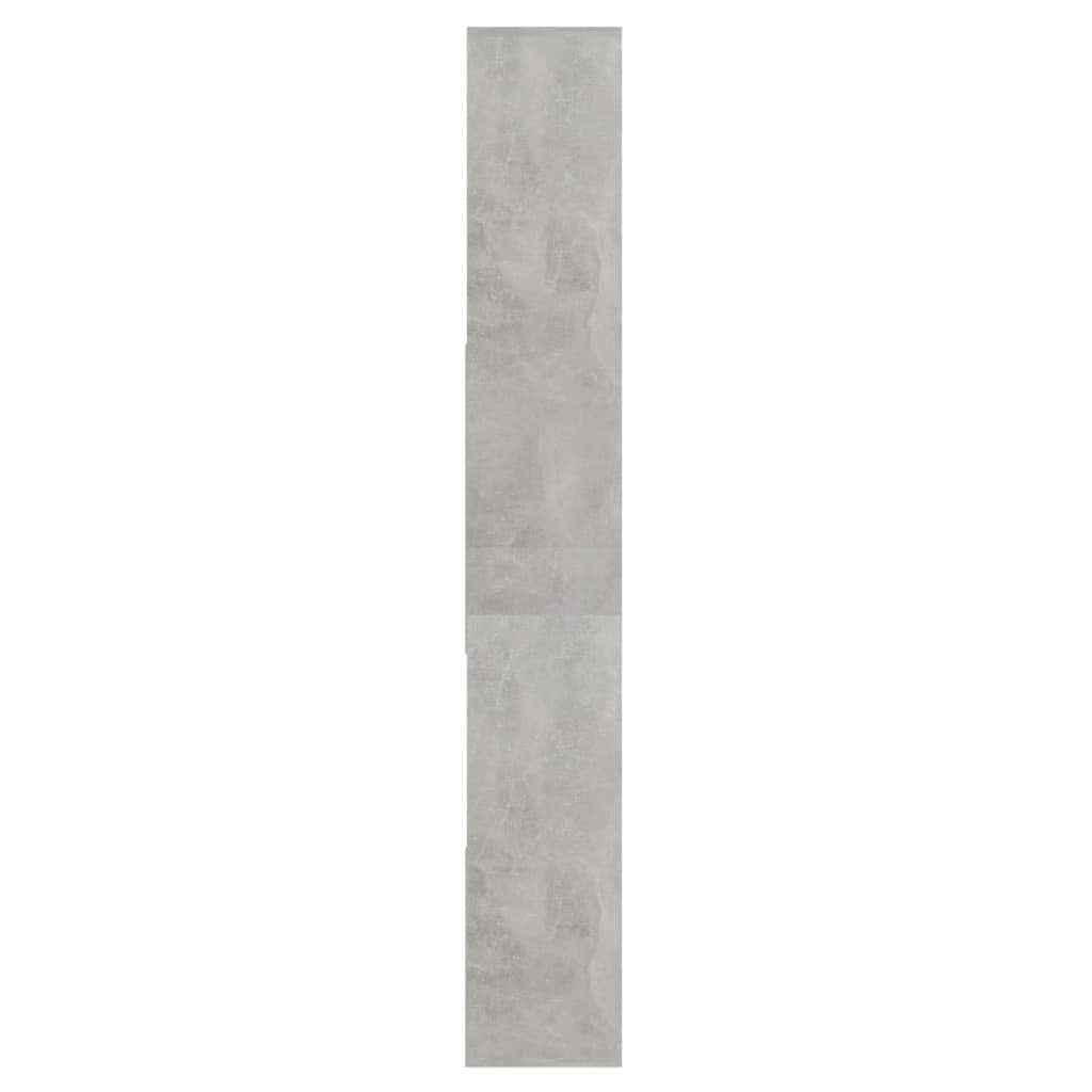 vidaXL Libreria Grigio Cemento 67x24x161 cm in Truciolato