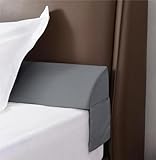 Vekkia Queen Bed Wedge Pillow for Headboard/Headboard Pillow/Bed Gap Filler/Pillow Wedge for Bed,Close Gaps (0-3.5") Between Mattress and Headboard(Gray 60"x6.5"x4.5")