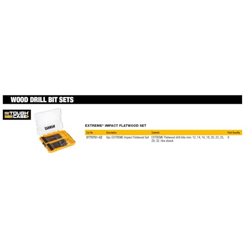 Mèches à bois plates DEWALT Extreme pour éviter les éclats et blocages - 4