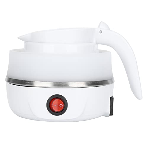 Hervidor eléctrico portátil plegable 0.6L blanco miniatura 4