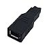 CERRXIAN FireWire IEEE 1394 Type A 400 6 Pin Female to 1394 Type B 800 9 Pin Male Data Transfer Adapter Converter