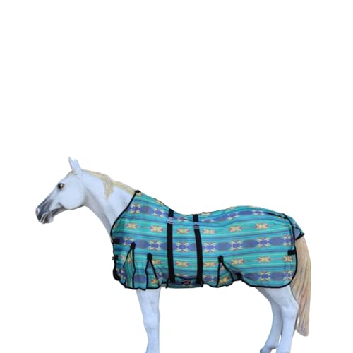 Image of Challenger Horse Mesh Light Weight Summer Sheet Fly Sheet Protection Airflow Teal 73430