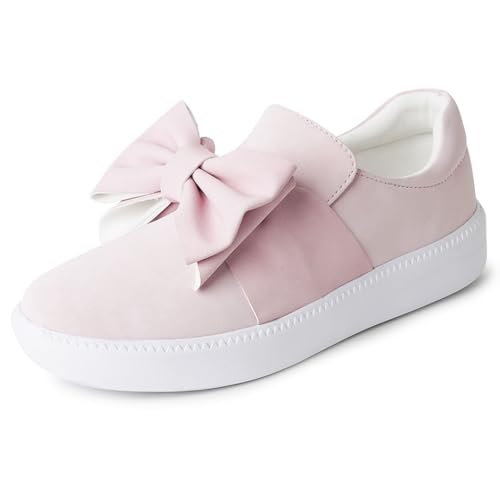 Image of J. Adams Wally Platform Sneakers for Women - Comfortable Slip On Shoes with Bow
