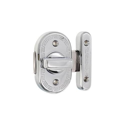 Caratteristiche: questo bullone girevole aumenta la sicurezza e la privacy per le tue esigenze interne e porte dei mobili. Fornisce il meccanismo di chiusura sicuro alle porte del bagno, agli armadi o alle porte dei mobili senza bisogno di una chiave.
