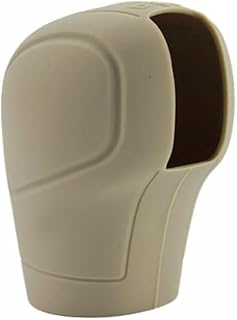 SACAR Silicone Gear Shift Knob Cover, Durable & Stylish Design Silicone Gear Shift Knob Cover Case Protect Your Gear Shift with Anti-Slip & Soft Design (Automatic - Beige)