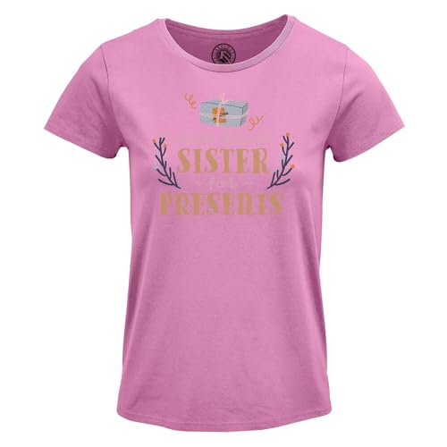 T-shirt femme col rond pour repas de Noël en famille rigolo
