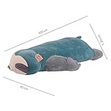 UNUS Faultier Kuscheltier Kissen, 100 cm, Türkis, Seitenschläferkissen weich und flauschig, Stillkissen, Schwangerschaftskissen