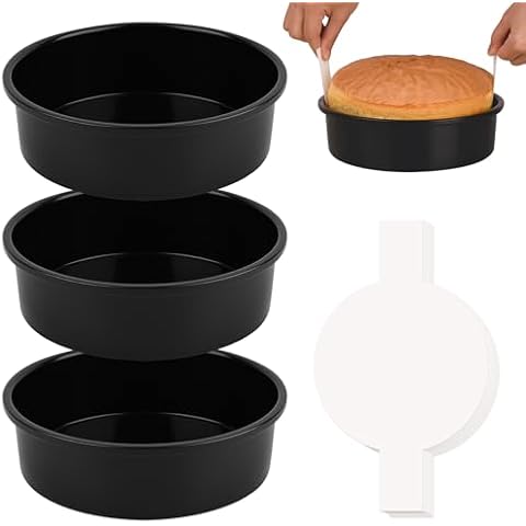 HUAKENER 6 Inch Cake Pan Set Cover