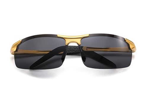 Mens Sports Polarized Sunglasses UV Protection Sunglasses for Men，Ultralight Cools Al-Mg Frame Glasses3