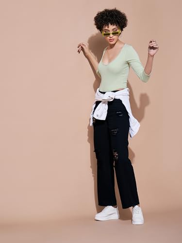 Image of Sassafras Women Straight Jeans