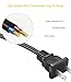 AC Power Cord for JBL PartyBox 310 110 300 710 100 200 1000 On-The-Go Speaker JBL Soundbar 2.1 3.1 5.1 9.1 Replacement 2 Prong Charger Cable (6 Feet)
