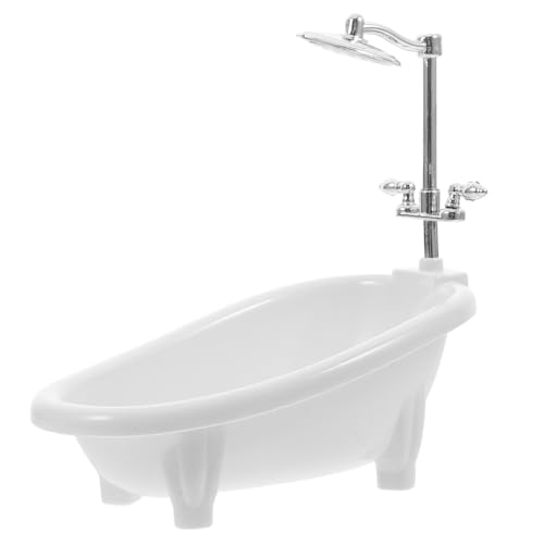 Mini baignoire de poupée pour meubler facilement une salle de bain miniature vide