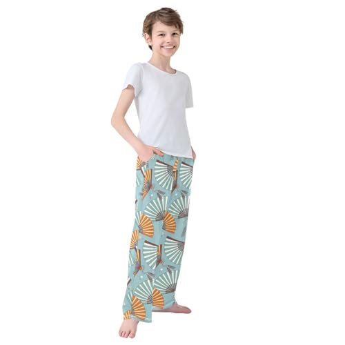 Fans Asian Traditional Boys Pants for Kids Jogger Pants with Pockets S-XL 5