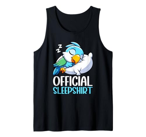 Sleepshirt - Ropa de dormir oficial para amantes de la siesta de loros Camiseta sin Mangas