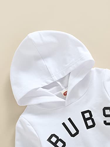 VISGOGO Toddler Baby Boy Fall Winter Clothes Set Letter Printed Long Sleeve Sweatshirt Tops + Pants 2Pcs Outfits4