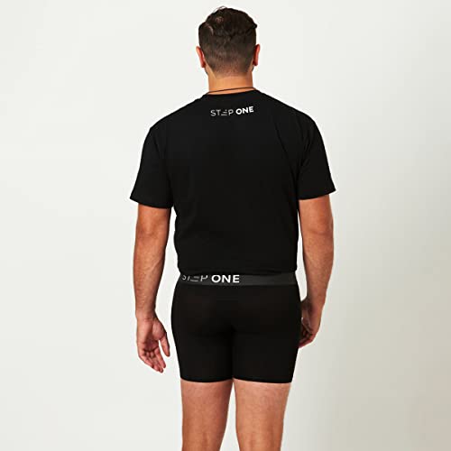 image for STEP ONE Men's Bamboo Boxer Brief - Breathable Anti Chafe Moisture Wic