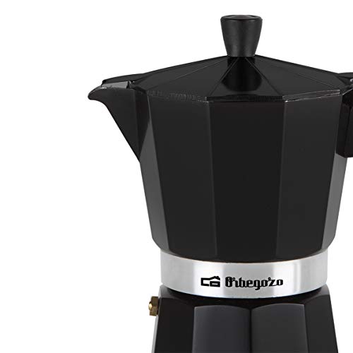 Orbegozo KFN 610 - Italienischer Kaffeekocher aus Aluminium, Kapazität: 6 Tassen, ergonomischer Griff, Sicherheitsventil… – Bild 4