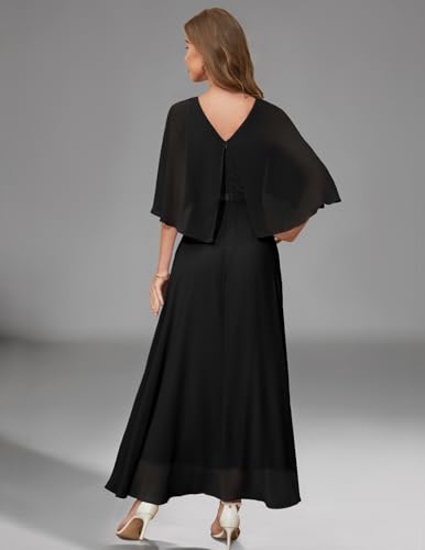 Image of DRESSTELLS Wedding Guest Maxi Dress Mother of Bride 2026 Fall Evening Gown