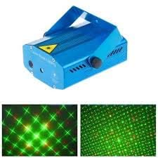 Image of RSC Mini Laser Projector Stage Lighting Sound Activated Laser Light for Party, DJ and Home Decoration Black /Blue (Pack of 1)
