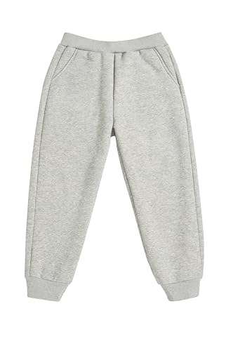 IRELIA Winter Kids Boys Fleece Lined Solid Thick Warm Pants2
