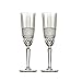 CRISTALICA Sektglas Sektkelch Champagnerglas Brillante Retro Nostalgie 2er Set 190ml