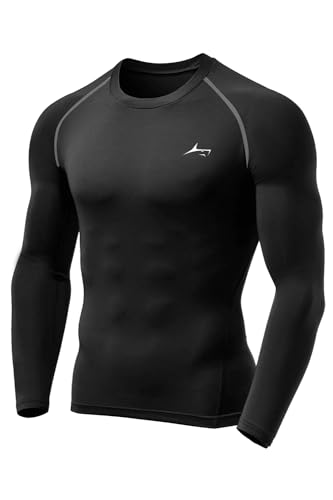 Image of PROSHARX Men's Premium Full Sleeve Compression T-Shirt - Athletic Base Layer Tights for Fitness & Sports