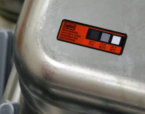 Dishwasher Temperature Strip Labels 3 in 1 Thermostrips pk24