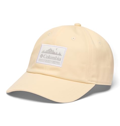 Image of Columbia Unisex Provisions Ball Cap, Lemon Wash /Mountain Landscape