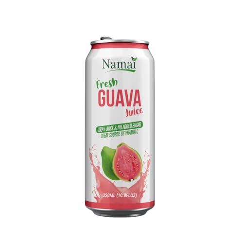 Image of Namai 100% Pure Guava Juice, No Added Sugar, Pack of 24