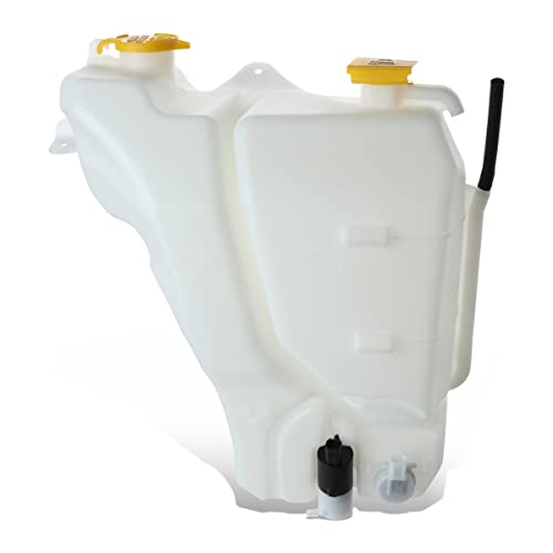 Auto Dynasty CH1288246 Factory Style Car Coolant Overflow Reservoir Tank with Pump and Fluid Level Sensor Compatible with Dodge Ram 1500 2500 3500 4000 3.7L 4.7L 5.7L 5.9L 2002-2006, Bare White