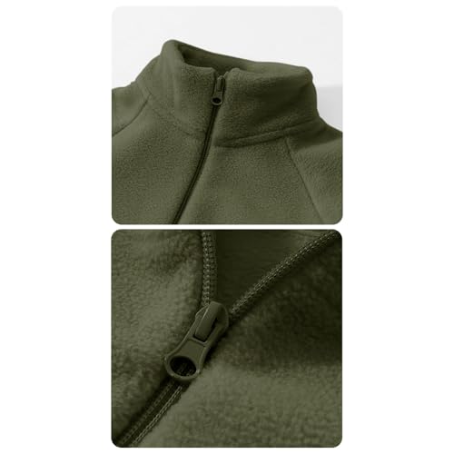 Girls Boys Casual Fleece Zip-Up Jacket, Kids Long Sleeve Fall Winter Warm Lightweight Coat for Outdoor & Daily Wear3