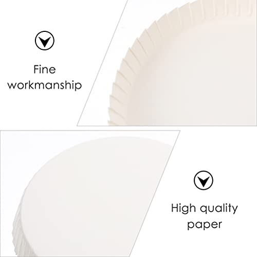 HEMOTON 100Pcs Tampa Do Copo de Papel Descartável Beber Tampas Tampas Do Copo Tampa Do Copo de Café