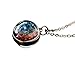 Accessorie Planeten-Halskette f&uuml;r Damen und Herren, Sonnensystem, Universum, Weltraum, Mond, Sonne, Erde, Halsketten, zweiseitige Glaskugel-Halskette, Galaxie-Anh&auml;nger mit Kette