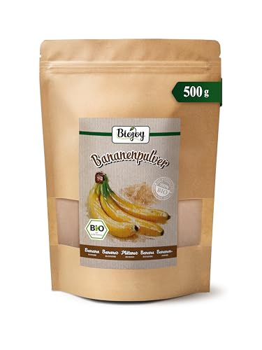 Biojoy Plátanos en Polvo ECO (500 g), ideal para Leche y Batido, sin aditivos
